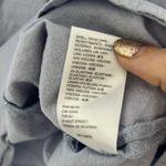 Urban Outfitters Jumpsuit Dress Blue Linen Blend Adjustable Straps Size Medium Photo 2