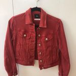 Urban Outfitters Red Jean Jacket Photo 1