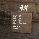 H&M ππ Black Faux Leather Pants 10 Photo 7