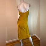 ZARA SATIN SLIP DRESS SPAGHETTI STRAPS GOLD MED EUC Photo 5