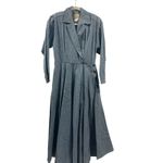 Vintage long denim Jean dress 6 belted Alina toussaint Photo 2