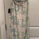 Lulu's Pastel Floral Maxi Dress with Slit Pink Size L Photo 6