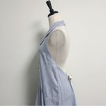 Free People  Blue White Stripe No Rush Halter Sleeveless Midi Dress Large New Photo 2