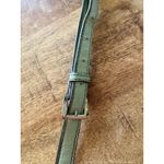 Tignanello Leather Crossbody Bucket Bag Mint Green Laser Cut Adjustable Strap Photo 4