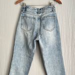 Brandy Melville J Galt Raw Hem Straight Jeans in Light Wash Photo 6