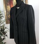 Kasper Blazer Womens 4 Black 3 Buttons Fitted Office Clueless Preppy Long Sleeve Photo 4