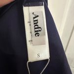 ANDIE Swim 90's High Waisted Bottom in Eyelet Navy Blue Size Small NEW Photo 5