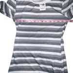 Charlotte Russe Charlotte Rousse Striped Gray White Long Sleeve T Shirt Dress Size Small New Photo 3