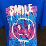 Hope Means Nothing - cut off Blue Radical Smiley T-Shirt - size Medium Photo 3