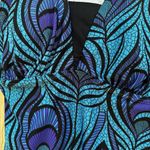 Mermaid Maternity Tankini Swimsuit Top Size Medium USA Peacock Purple Blue Photo 2