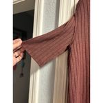 Free People  Heart Strings Vneck Collared Womens Knit Short Sleeve Size Medium Photo 2