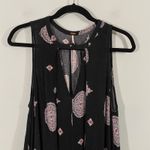 Free People Black Graphics Snap Out of It Sleeveless Mini Dress Size S OB413273 Photo 2
