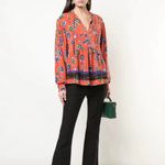 Derek Lam  10 Crosby Floral 100% Silk Blouse Size 6 Long‎ Sleeve Lightweight Chic Photo 11