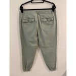 J Jill Green Flat Front Chino Pants Womens Zip Ankle Size 14 Photo 1