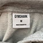 Gymshark Gray Fleece Lined Pullover Hoodie | Athletic Logo Sweatshirt Size M Photo 2