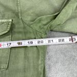 Celebrity Pink Military Jacket Womens L Green Utility Pockets Outdor Long Sleeve Size L Photo 6