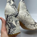 Steve Madden  Rookie Faux Leather Grey Snake Embossed Ankle Boots 9 Western Photo 10