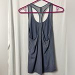 Victoria's Secret  Sport Racerback Gray Tank Top with Mesh Straps Size Medium Photo 3