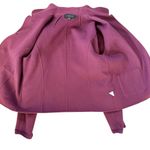 Talbots long sleeve button down collared berry wool coat with pockets size 4 Photo 7