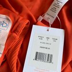 ANDIE NEW Asbury Ribbed High Neck Low Back One Piece Swimsuit Orange Size Medium Photo 5