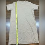 Everlane The Weekend Beige Crewneck Women’s Size M Casual Cotton T-Shirt Dress Photo 5