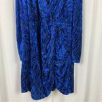 Torrid  Blue Velvet Burnout Long Sleeve Shirred Dress Sz.28 NWT Photo 7