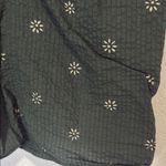 Madewell Dark Green Floral fitted Blouse with puff sleeve Photo 2