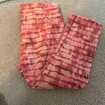 Athleta  Womens Leggings Orange Elation Printed Capri Yoga Quick Dry 16215 Photo 0