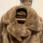 Faux Fur Coat Brown Size L Photo 1