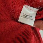 Maurice's red pointelle belted dolman sweater size medium Photo 8