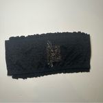 NWT Tezenis Black Smocked Lace Back Bandeau size S Photo 5