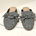 BP  ‘Maddy’ black and white gingham mules size 6.5 Photo 1