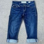BKE Buckle Payton Capri Jeans Dark Wash Flap Pocket Size 27 ABK429 Photo 0