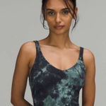 Lululemon  6 Align Tank Top Diamond Dye Tidewater Teal Graphite Grey Padded NWT‎ Photo 0