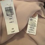 Babaton Aritzia  Camille Day Dress Long Sleeve Light Pink Button Front Mini Sz L Photo 7