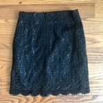Answer Made in Korea Lace Scalloped Hem Black Pencil Mini Skirt Women’s Size S Photo 6