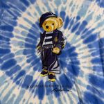 Polo Ralph Lauren Polo Bear Tie Dye T Shirt Womens Size S Short Sleeve Tee Blue Photo 4
