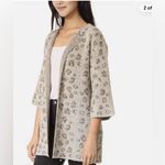 Anthropologie  Cupcakes And Cashmere Animal Print Cardigan Photo 4