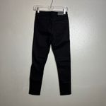 CARMAR‎ Skinny Jeans Size 25 Black Distressed Ripped Knee High Rise Photo 6