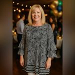 Michael Kors  Black Ruffled Flutter Sleeve Blouse Photo 1