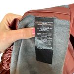 Anthropologie The Somerset Tiered Maxi Skirt: Faux Leather Edition Wine Bordeaux Photo 8