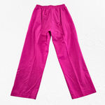 Vintage 80s Hot Pink Tracksuit Set Half Zip Jacket Straight Leg Pants Size Large Photo 15
