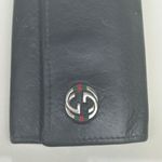 Gucci Black Leather Double G Keycase/Card holder Photo 6