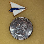 Paper Airplane Plane Y2K Retro Boho Scatter Pin White Photo 1