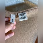 Moth Sweater Scoop neck lightweight crochet sleeve details ballet core Tan L Size L Photo 1