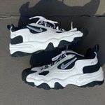 Nike Vintage 90s Air Vengeance Lite Sneakers White Navy Blue Women's size 8.5 Photo 1