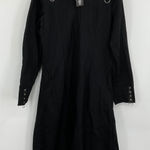 DarcChic Black Gothic Duster Coat Long Sleeve Lace Up Corset Style Hooded 3XL Size undefined Photo 0