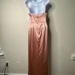 After Six  Faux Wrap Midi Dress with Draped Tulip Skirt Desert Rose Size 6 NEW Photo 6