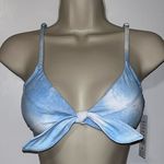 Celebrity Pink  Tie-Dye Bralette Bikini Top Blue & White Retro Medium M Photo 0