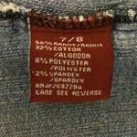 Djeans Size 7/8 Fitted Bedazzled Jean Jacket With Pockets,Buttons. Preloved Blue Photo 5